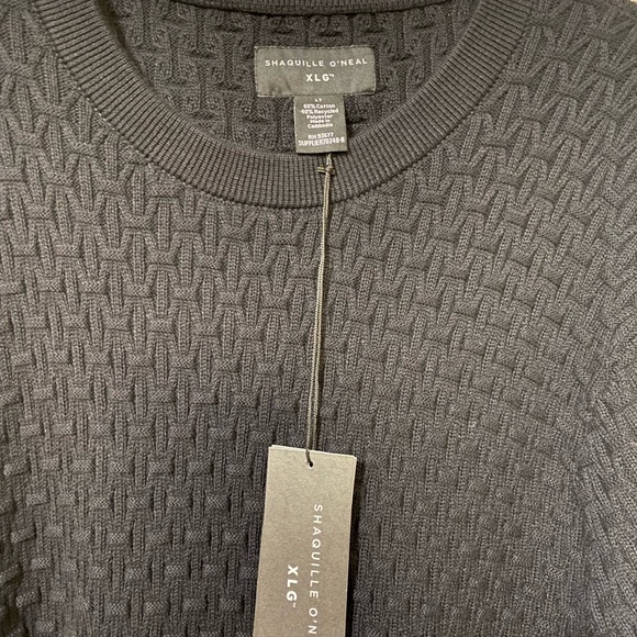 Shaquille O’Neal men’s Sweater black NWT size Large Tall - Picture 3 of 8